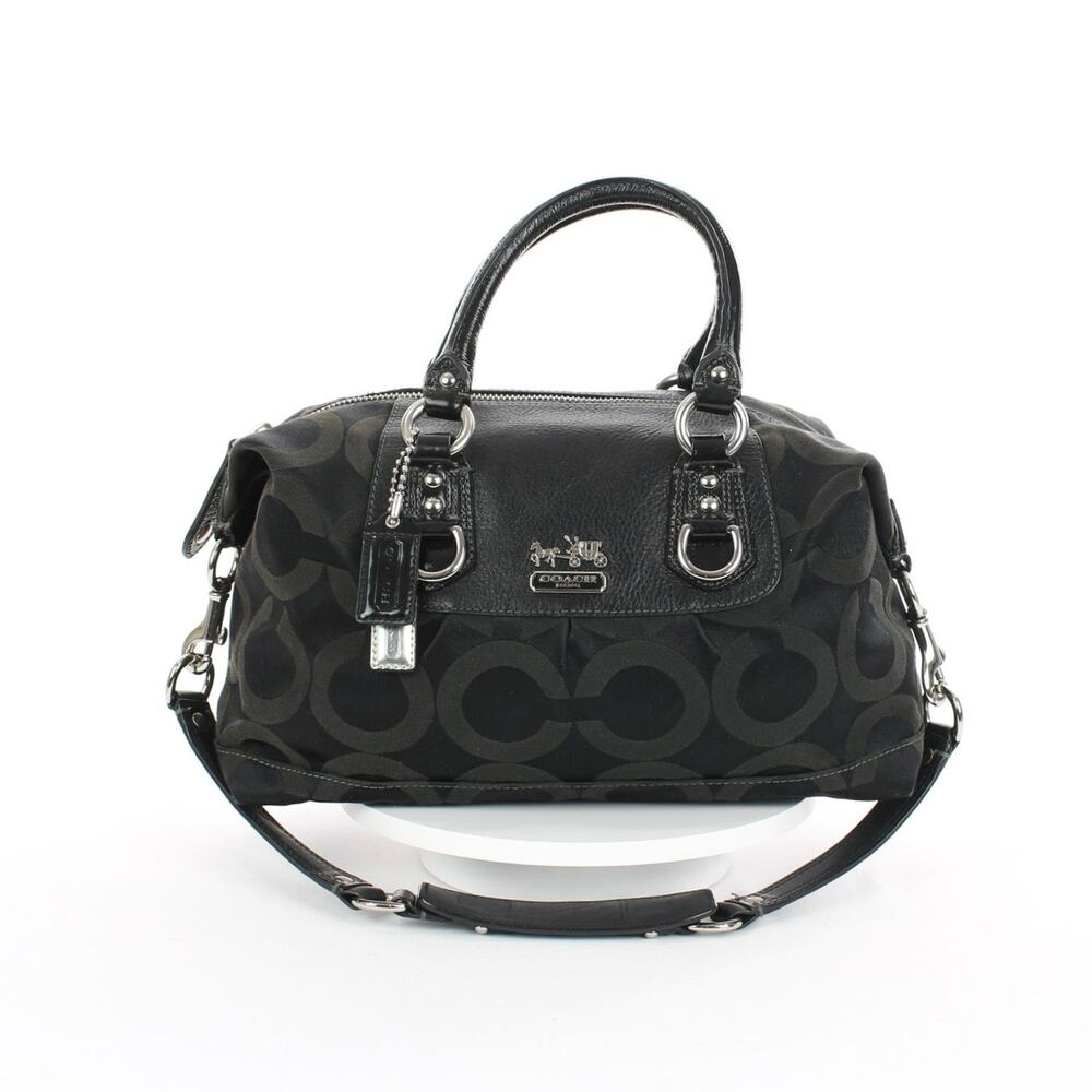 Coach Y2K Madison Op Art Black Signature Bag
